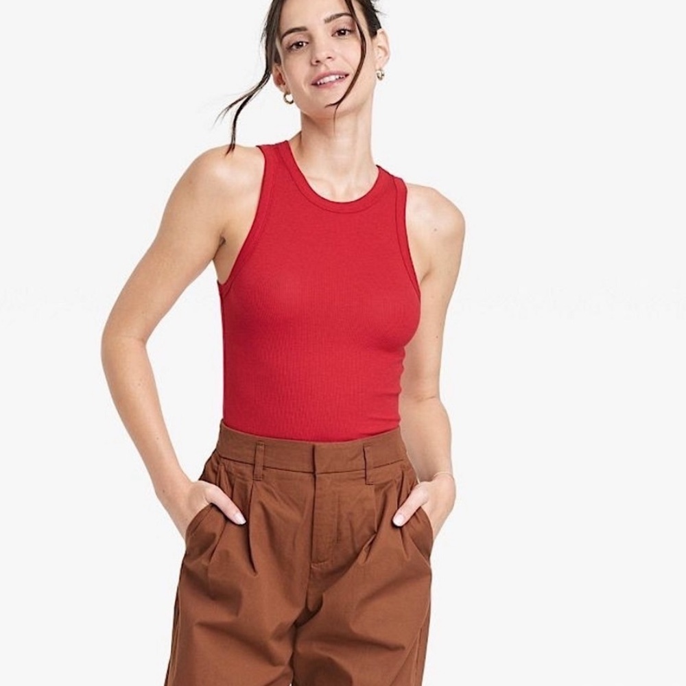 🌻3/$20 A New Day True Red High Neck Ribbed Tank Top, Size XXL